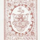 Ex-libris (bookplate) - Dris Ladislai Kovács de Keszi