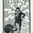 Ex-libris (bookplate) - Engineer József Baumann