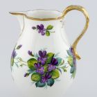 Milk jug (part of a set) - With violets