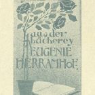 Ex-libris (bookplate) - Aus der Bücherey Eugenie Herramhof