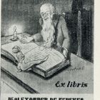Ex-libris (bookplate) - Dr. Alexander de Kerekes