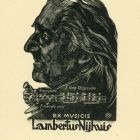 Ex-libris (bookplate) - Ex musicis Lambertus Nyhuis