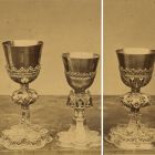 Photograph - late Gothic chalice's from the treasury of the castle church of Banska Bystrica at the Exhibition of Applied Arts 1876