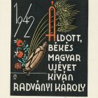 Occasional graphics - New Year's greeting: Károly Radványi wishes you a blessed and peaceful Hungarian New Year