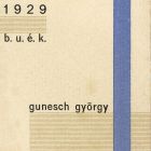 Occasional graphics - New Year's greeting: Happy New Year György Gunesch