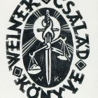 Ex-libris (bookplate) - The book of the family Weinek