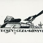 Ex-libris (bookplate) - Books of Géza Vecsey