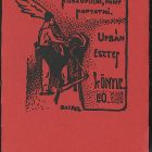 Ex-libris (bookplate) - The book of Eszter Urbán