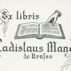 Ex-libris (bookplate) - Ladislaus Maner de Krasso