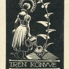 Ex-libris (bookplate) - The book of Irén (wife of Károly Várkonyi)