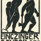 Ex-libris (bookplate) - Sándor Einczinger