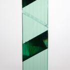 Glass sculpture - Standing glass prism