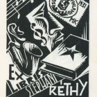 Ex-libris (bookplate) - Stephani Réthy