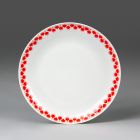 Plate (part of a set - Part of the Bella-207 tableware set with red Gabriella pattern