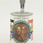 Beer jug - With the portrait of Wilhelm II, German Emperor and Franz Joseph I of Austria and the inscription 'Viribus unitis' (united force)