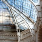 Architectural photograph - detail of the glass roof of the exhibition hall, Musem of Applied Arts