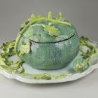 Tureen with lid - pumpkin shaped