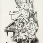 Ex-libris (bookplate) - From the library of the family of László Pokorny - Our mother's book