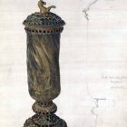 Graphics - a goblet with a lid carved from a narwhal tusk from the Esterhazy Treasury