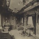Interior photograph - the King's salon on the Royal Train of the Hungarian State Railways (MÁV)