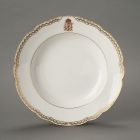 Soup plate - Part of the so called royal (Franz Joseph) dinner set, from the Royal Buda Castle