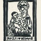 Ex-libris (bookplate) - The book of Rózsi (wife of János Mata)