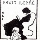 Ex-libris (bookplate) - This book belongs to Ilona Ervin
