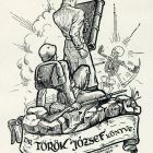 Ex-libris (bookplate) - The book of Dr József Török