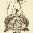 Ex-libris (bookplate) - Exlibris Adam Grünbaum