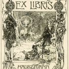 Ex-libris (bookplate) - Ferencz Hauszman