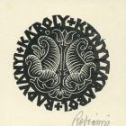 Ex-libris (bookplate) - From the library of Károly Radványi (ipse)