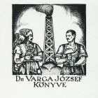 Ex-libris (bookplate) - Book of Dr. József Varga
