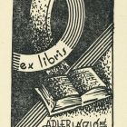 Ex-libris (bookplate) - The wife of László Ádler