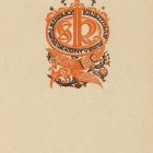 Ex-libris (bookplate) - Book of Krisztina N. Sziráky