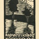 Ex-libris (bookplate) - From the library of Károly Radványi (ipse)