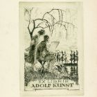 Ex-libris (bookplate) - Adolf Kunst