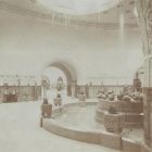 Exhibition photograph - Hall with the Zsolnay fountain in the Hungarian pavilion at the 1906 Milan World Exhibition, detail