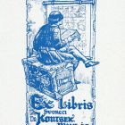 Ex-libris (bookplate) - Dr. Miklós Kontsek of Dvorec