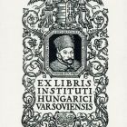 Ex-libris (bookplate) - Instituti Hungarici Varsoviensis