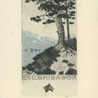 Ex-libris (bookplate) - A. Wolf