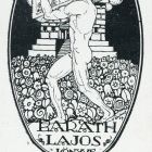 Ex-libris (bookplate) - Book of Lajos Baráth