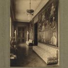 Interior photograph - passage with the gallery of ancestors in the Erdődy Castle of Galgóc