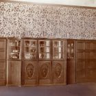 Interior photograph - dining room in Lederer Villa (Kmetty street 31.) -built-in credenza