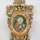 Embroidered devotional picture - With the depiction of St. Judas Tade the Apostle