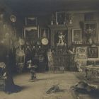 Interior photograph - studio of István Delhaes in Wien