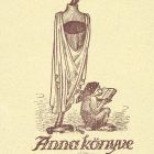 Ex-libris (bookplate) - Book of Anna (Anna Lagler)