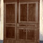 Exhibition photograph - wardrobe (part of bedroom furniture), Christmas Exhibition of The Association of Applied Arts, 1900.