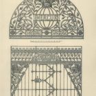 Design sheet - design for the gate of the previous Mercur Insurance Company