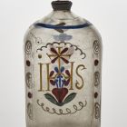 Spirit flask - With IHS monogram on one side