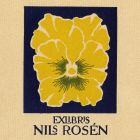 Ex-libris (bookplate) - Nils Rosén